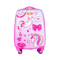 Детские чемоданы Magio Чемодан детский четырехколесный Счастливый единорог