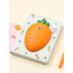 Блокноты Mihi Mihi Блокнот со сквишем Морковка Carrot Friends А5