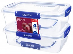 Контейнеры для еды Sistema Набор контейнеров 4 шт. 881715