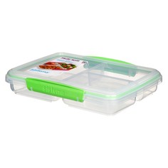 Контейнеры для еды Sistema Контейнер прямоугольный трехсекционный 820 мл