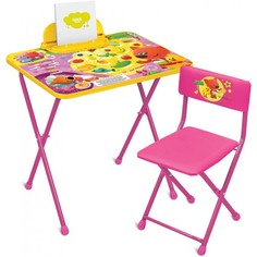 Детские столы и стулья Ника Детский комплект мебели МиМиМишки с лисичкой Nika