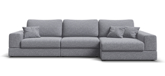 Угловой диван правый BOSS Module XL Рогожка Vento серый