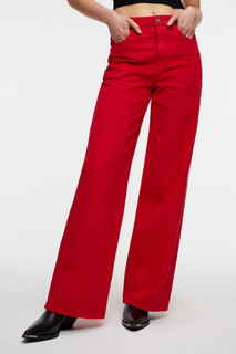 брюки джинсовые женские Джинсы wide leg цветные с высокой посадкой Befree