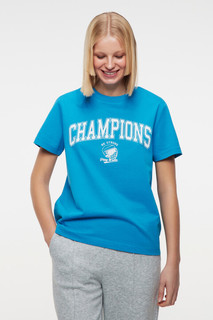 футболка женская Футболка хлопковая с принтом в университетском стиле Befree