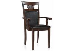Стул деревянный Luiza dirty oak / dark brown Bravo