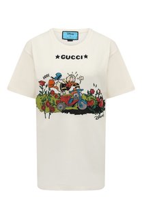 Хлопковая футболка Disney x Gucci Gucci