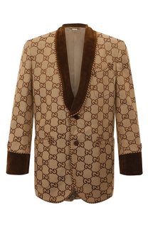 Хлопковый пиджак Gucci