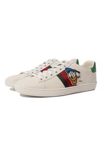 Кожаные кеды Disney x Gucci Gucci