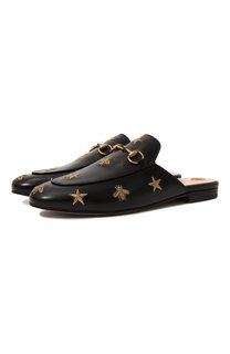 Кожаные сабо Princetown Gucci