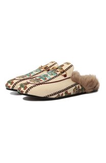 Текстильные сабо Gucci