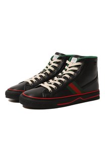Кожаные кеды Gucci
