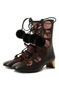Кожаные ботильоны Gucci