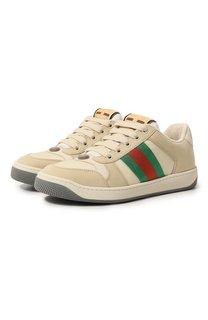 Комбинированные кеды Screener Gucci