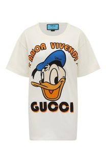 Хлопковая футболка Disney x Gucci Gucci