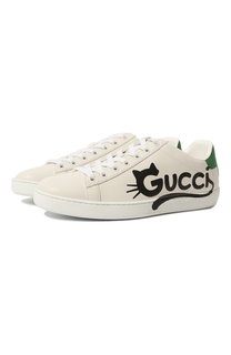 Кожаные кеды Ace Gucci