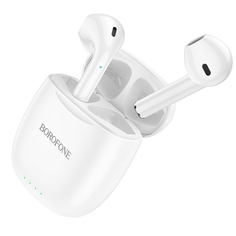 Наушники Borofone с микрофоном (TWS) BW17 Only Me, белые (85380)