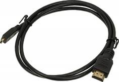 Кабель Micro HDMI (m)/HDMI (m) 1м. Позолоченные контакты черный Noname