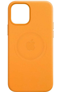 Чехол (клип-кейс) Apple iPhone 12/12 Pro Leather Case with MagSafe золотой апельсин (MHKC3ZE/A)