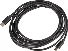 Кабель USB Type-C (m)-USB Type-C (m) 3м черный Noname