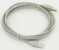 Кабель USB A(m) USB B(m) 3м серый Noname