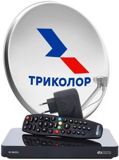 Комплект спутникового телевидения Триколор 046/91/00054121 Центр 1Tb GS B622 1год подписки черный