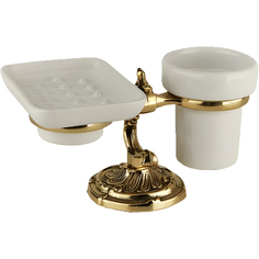 Стакан для зубных щеток с мыльницей Art&Max