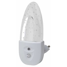 Ночник Эра, NN-619-LS-W, пластик, 0.5 Вт, 220 В, белый, Б0019103 ERA