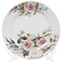 Тарелка десертная, керамика, 17 см, круглая, Идиллия Верона, Добрушский фарфоровый завод, 0С2359Ф34