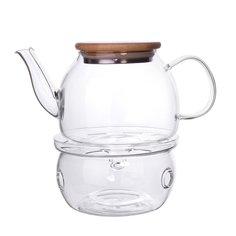 Чайник заварочный стекло, 0.8 л, с ситечком, нержавеющая сталь, подставка, подогрев, Taller, TR-31377