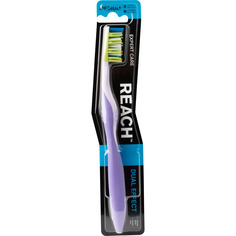 Зубная щетка Reach Dualeffect средняя White-Green