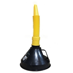 Воронка ГСМ Oktan жёлтая с латунным ситом, 135 мм