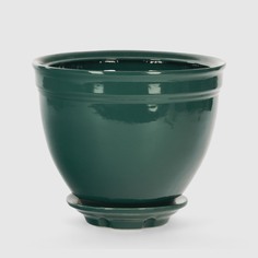 Горшок с поддоном Гончар Люкс d21 см малахит