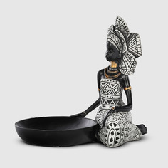 Фигурка девушки Willken чёрный/белый 19,7х12,2х18 см