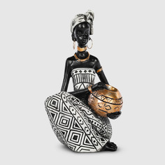 Фигурка девушки Willken чёрный/белый 9,1х10,2х18,3 см