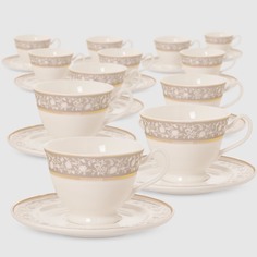 Набор чайный Macbeth bone porcelain Kimberly 12 предметов 6 персон