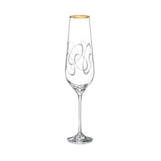 Набор бокалов Crystalex Санд для шампанского 200 мл золото 6 шт