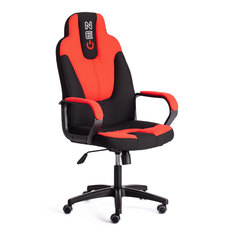 Кресло компьютерное TC Neo ткань чёрное с красным 64х49х122 см