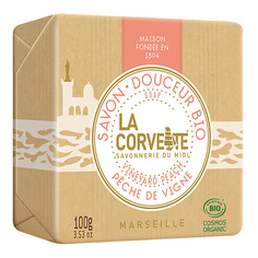 Мыло твердое LA CORVETTE Мыло органическое для лица и тела Виноградный персик