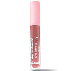 Помада для губ SODA DEMI MATTE LIP LIQUID #matteaboutyou Жидкая матовая помада So.Da