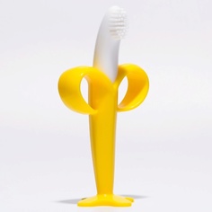 Зубная щетка КРОШКА Я Детская зубная щетка, прорезыватель - массажер «Банан», на присоске, с ограничителем