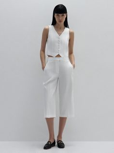 Бриджи льняные со стрелками Charuel