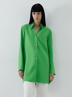 Рубашка оверсайз из натурального льна Charuel