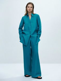 Рубашка оверсайз из натурального льна Charuel