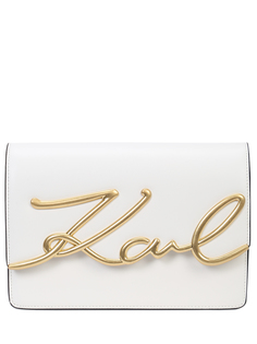 Сумка кожаная K/Signature Karl Lagerfeld