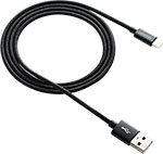 Кабель плетеный Canyon для iPad / iPhone 8-pin Lightning - USB 20 CFI-3 1м черный CNE-CFI3B
