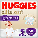 Трусики-подгузники Huggies Elite Soft 5 12-17 кг 50 шт.