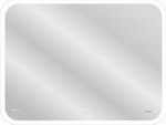 Зеркало Cersanit LED 070 design pro 80x60 с подсветкой bluetooth часы с антизапотеванием прямоугольное (KN-LU-LED070*80-p-Os)