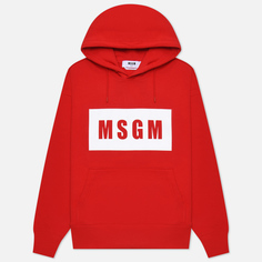 Мужская толстовка MSGM Box Maxilogo Unbrushed Hoodie