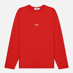 Мужской лонгслив MSGM Micrologo Basic Crew Neck