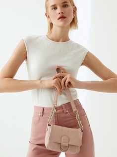 Стёганая сумка на цепочке (20*8*14) Elis